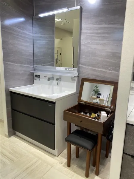 洗面台（洗面所） リジャスト 間口90cm サンドブラック SU3477の